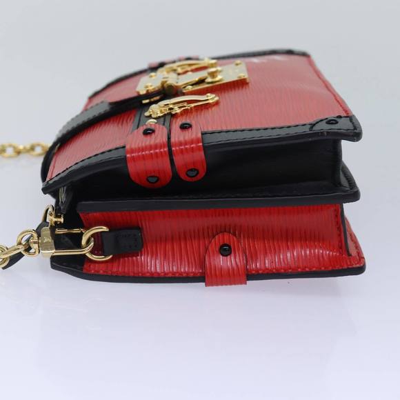 LOUIS VUITTON Epi Trunk Clutch Shoulder Bag Red Black M51697 LV Auth ar12517A - Picture 3 of 16